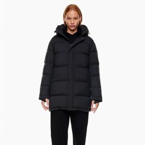 Aritzia mid length Super Puff black size XS